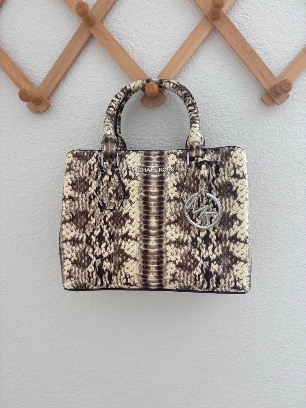 Michael Kors Camille Python Snake Small Handbag